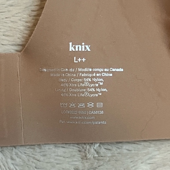 Knix Revolution Nude Seamless Bra LIKE NEW! Sz L++ (36F/G) - Picture 9 of 9